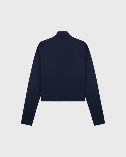 Signature Logo Sports Quarter Zip - Navy