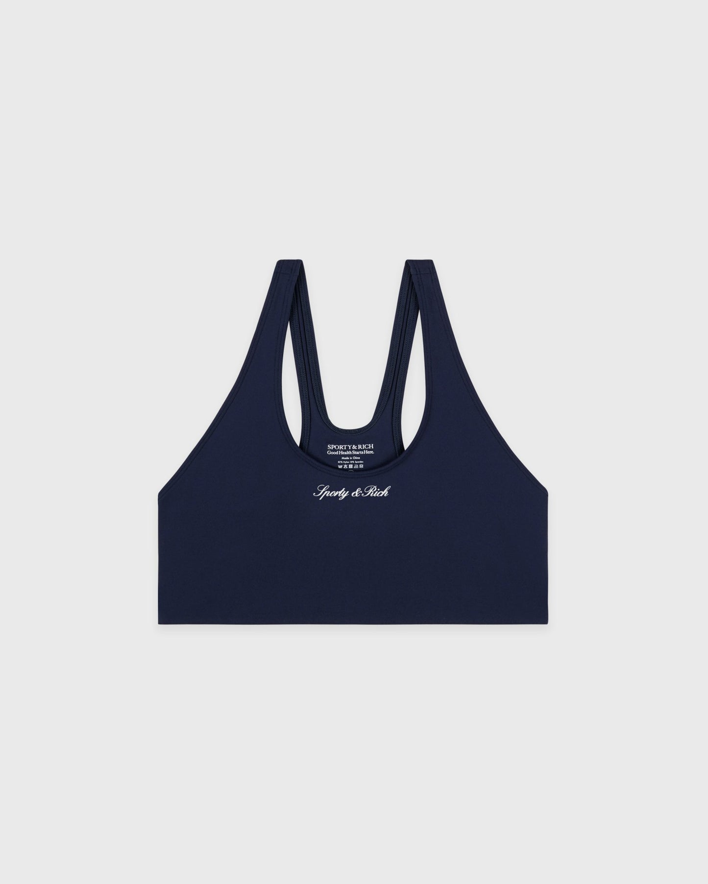 Signature Logo Sports Bra - Navy