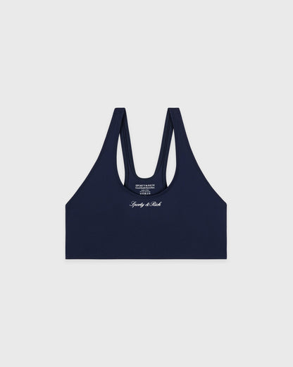 Signature Logo Sports Bra - Navy