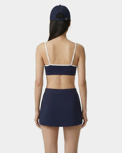 Signature Logo Athletic Bra - Navy/White