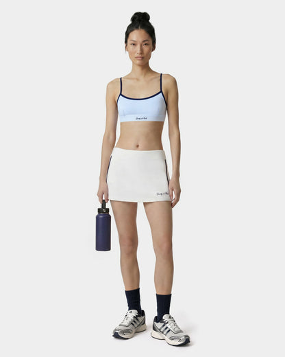 Signature Logo Athletic Bra - Ciel/Navy