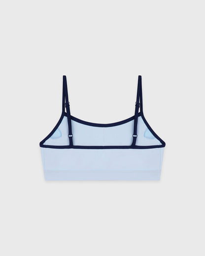 Signature Logo Athletic Bra - Ciel/Navy