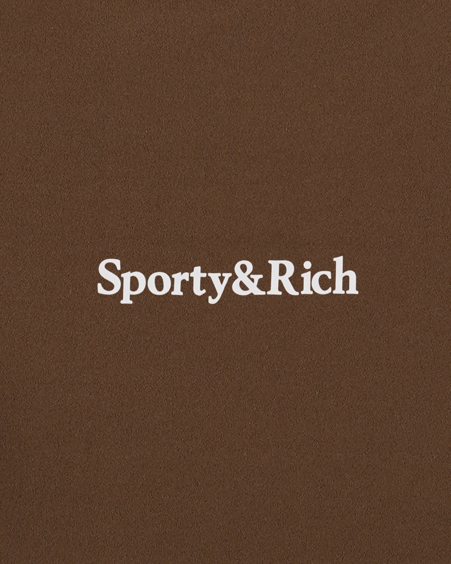Serif Logo Sports Tank - Toffee/White