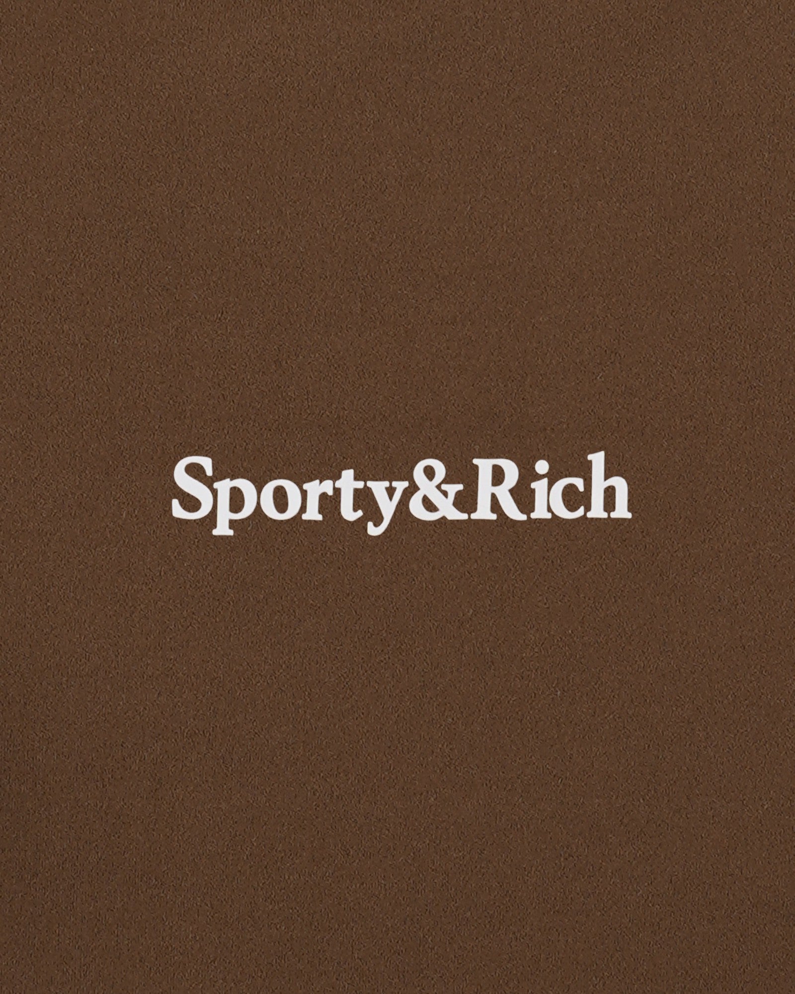 Serif Logo Sports Tank - Toffee/White