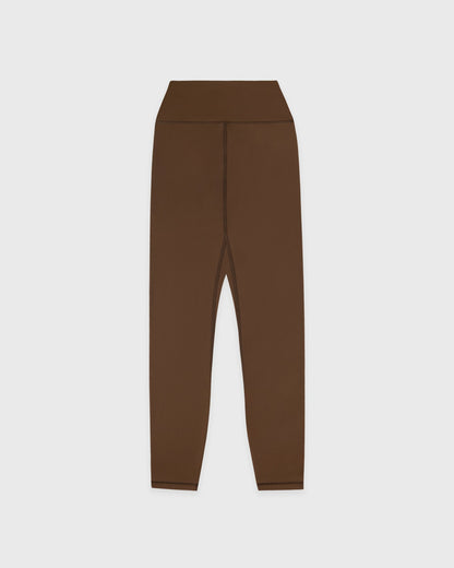 Serif Logo Legging - Toffee/White