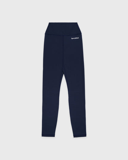 Serif Logo Legging - Navy/White