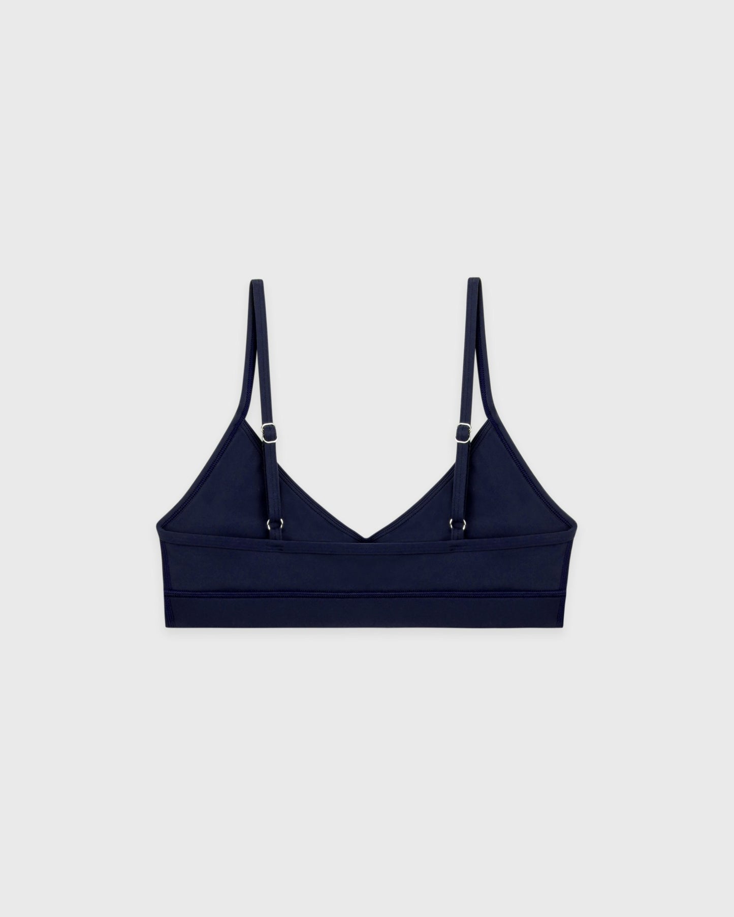Serif Logo Mini Sports Bra - Navy/White