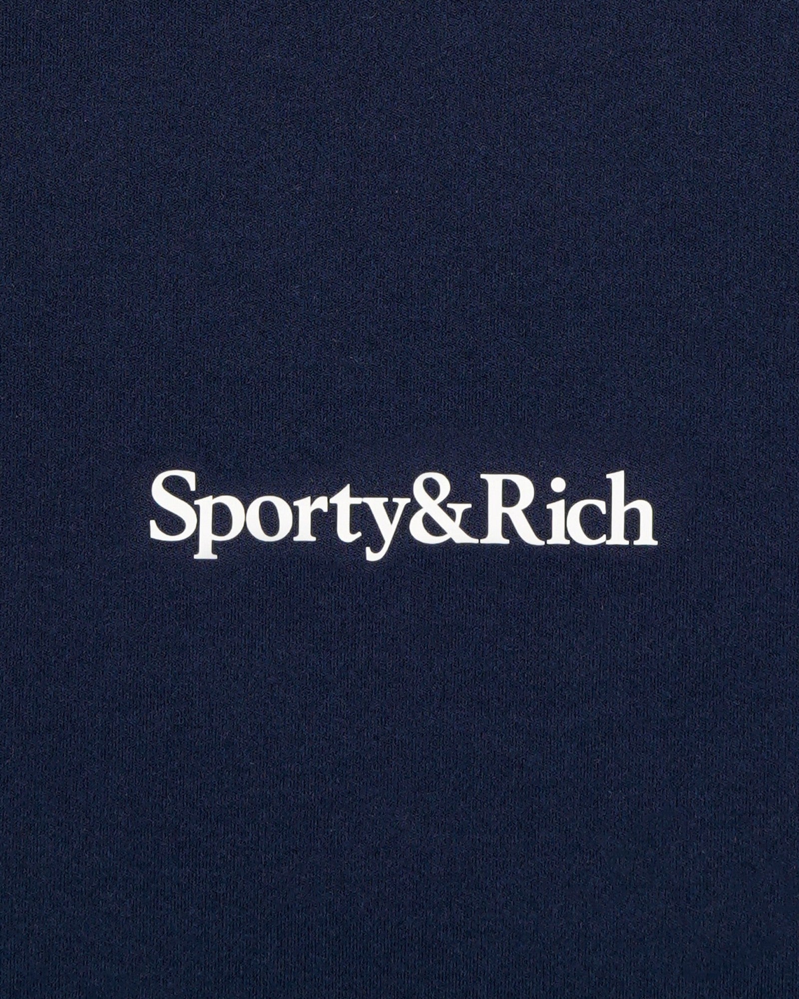 Serif Logo Mini Sports Bra - Navy/White