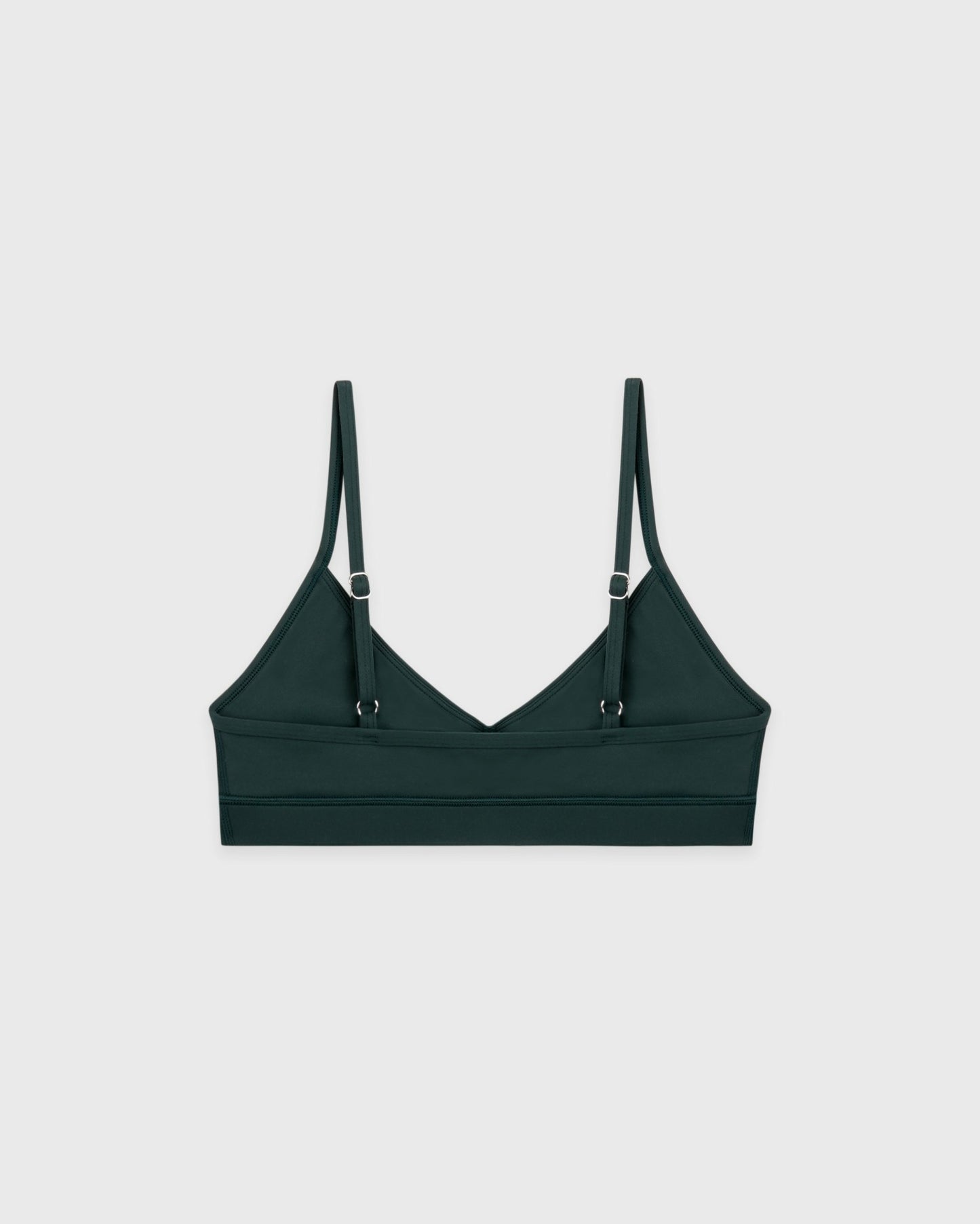 Serif Logo Mini Sports Bra - Forest/White