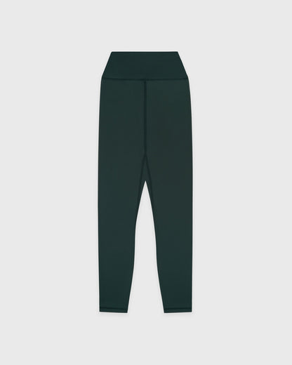 Serif Logo Legging - Forest/White
