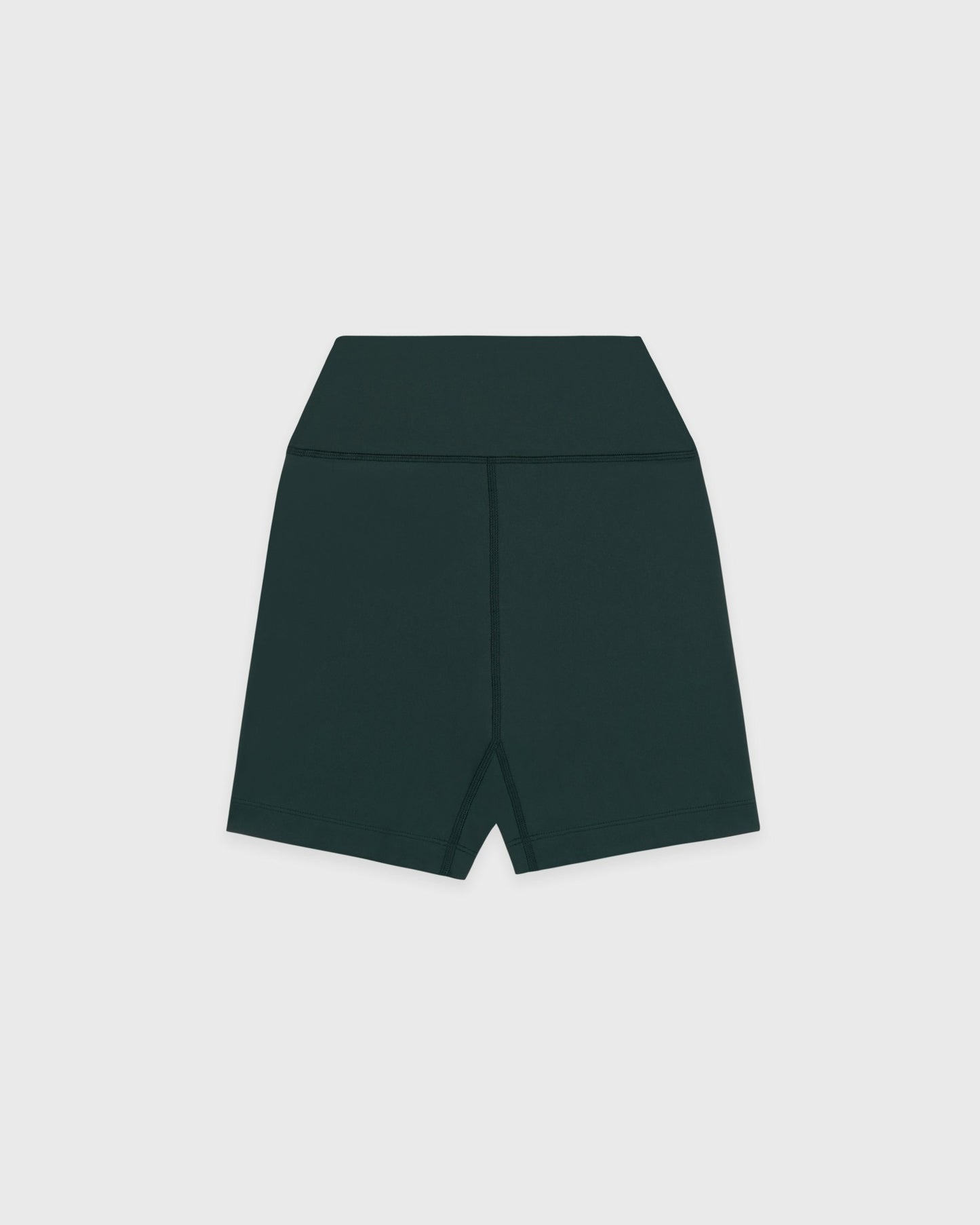 Serif Logo Biker Short - Forest/White