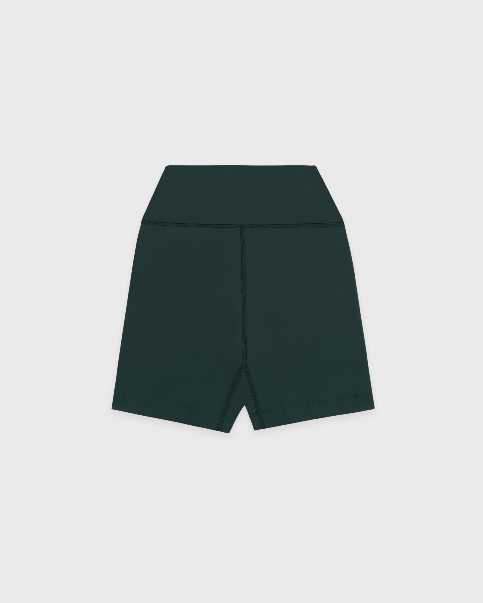 Serif Logo Biker Short - Forest/White