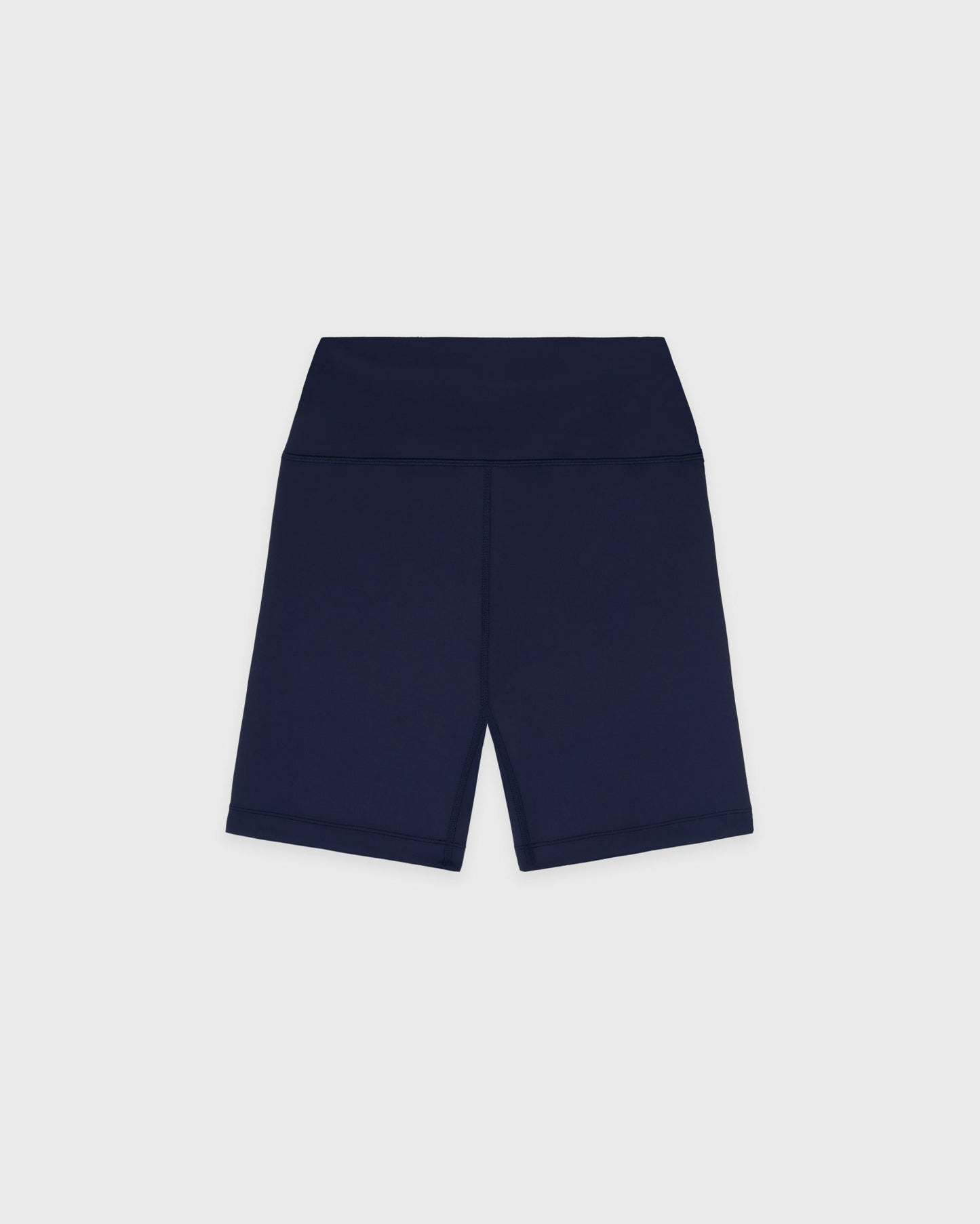 Serif Logo Biker Short - Navy/White