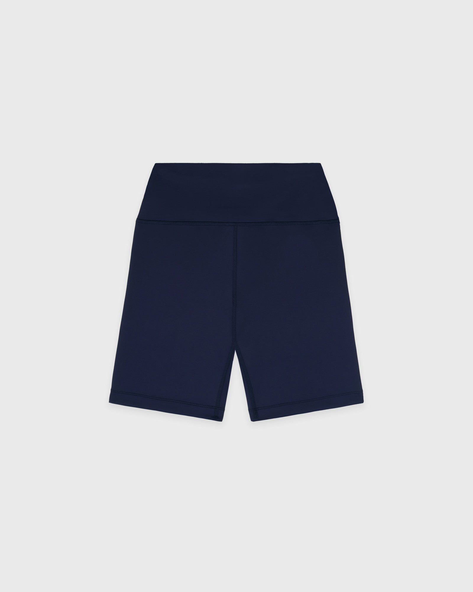 Serif Logo Biker Short - Navy/White