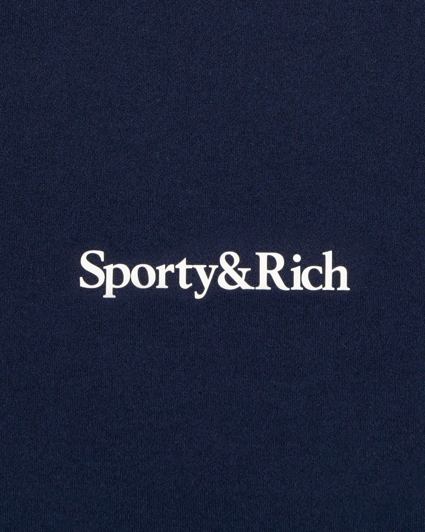 Serif Logo Biker Short - Navy/White