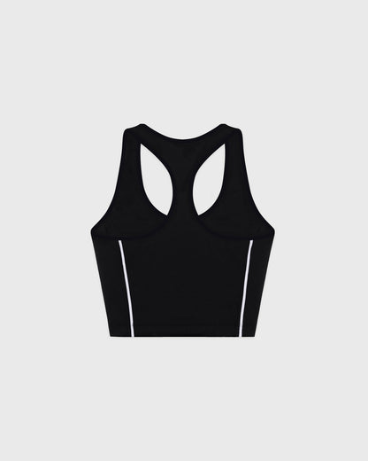 SR Runner Sports Tank - Black/White