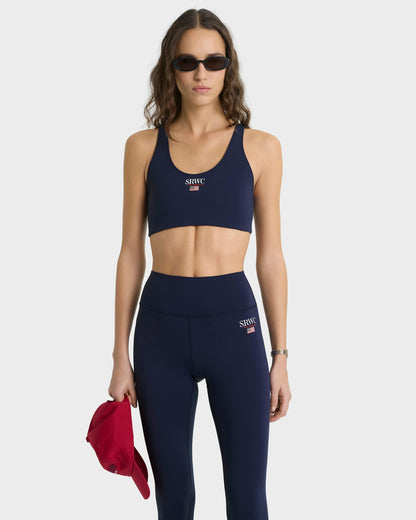 Nautical Sports Bra - Navy