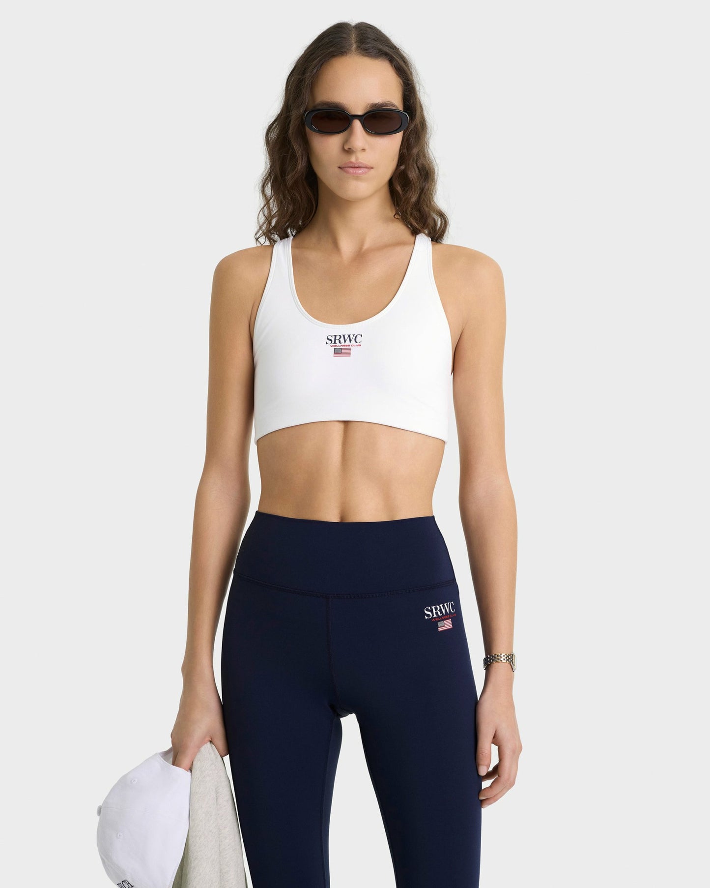 Nautical Sports Bra - White