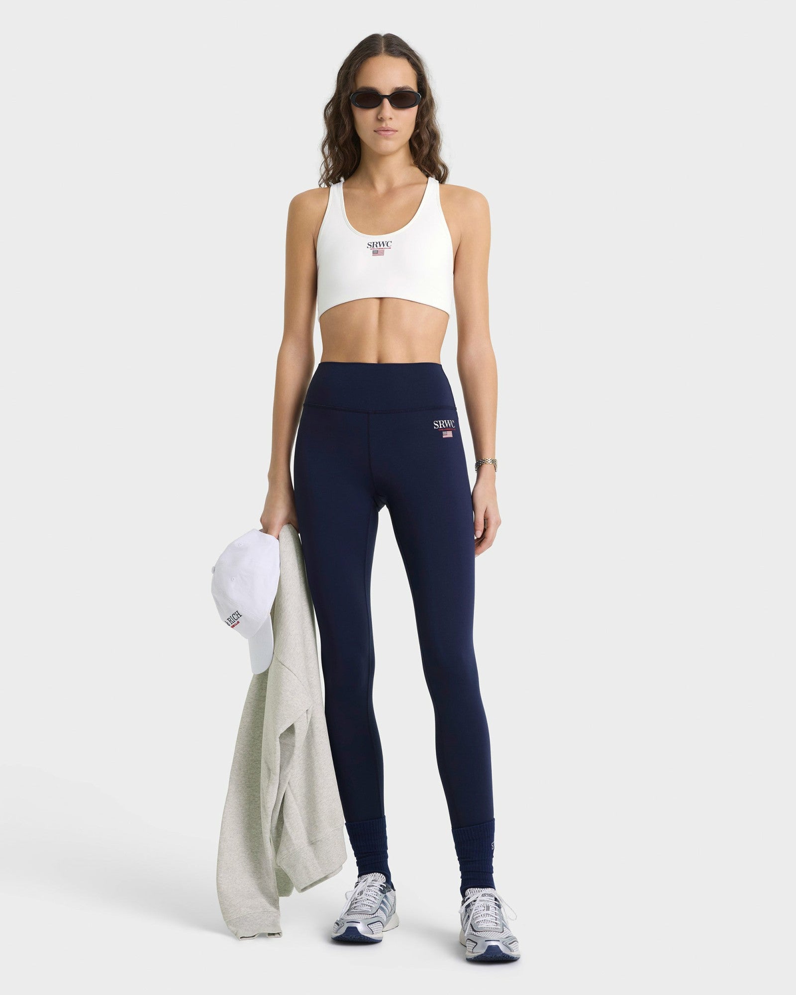 Nautical Sports Bra - White