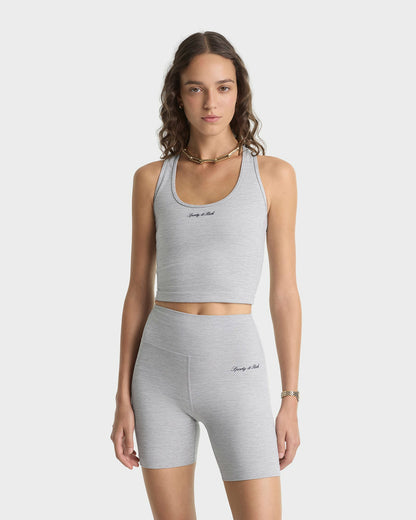 Signature Logo Sports Tank - Heather Gray