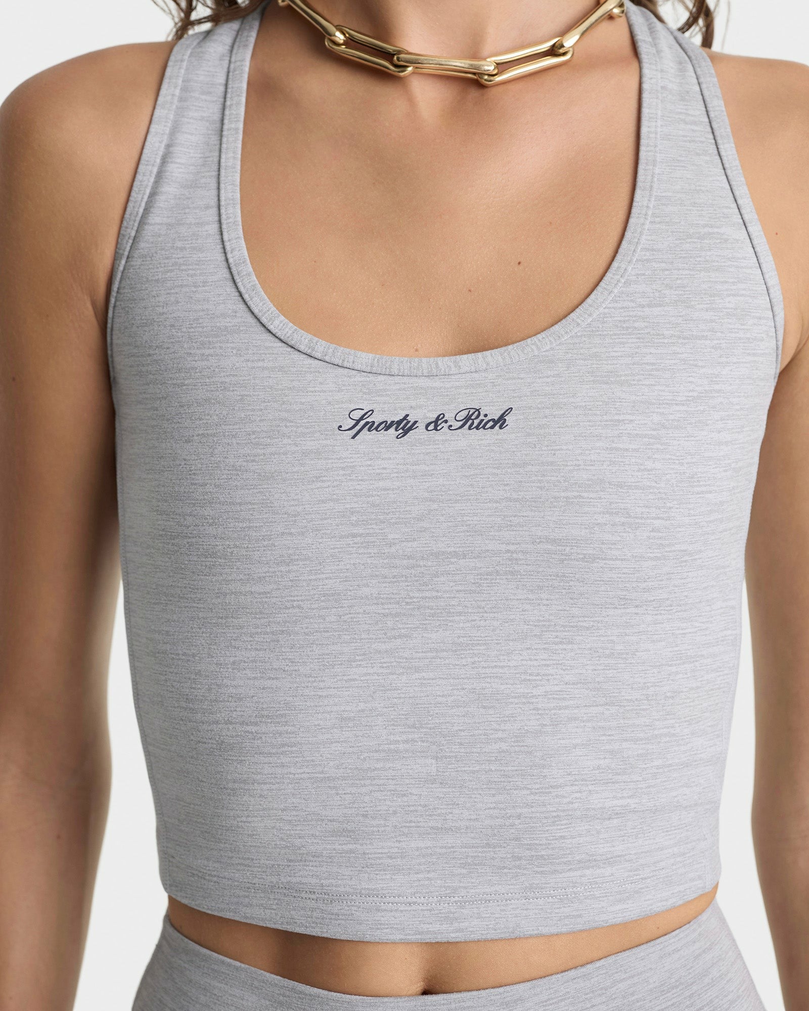 Signature Logo Sports Tank - Heather Gray