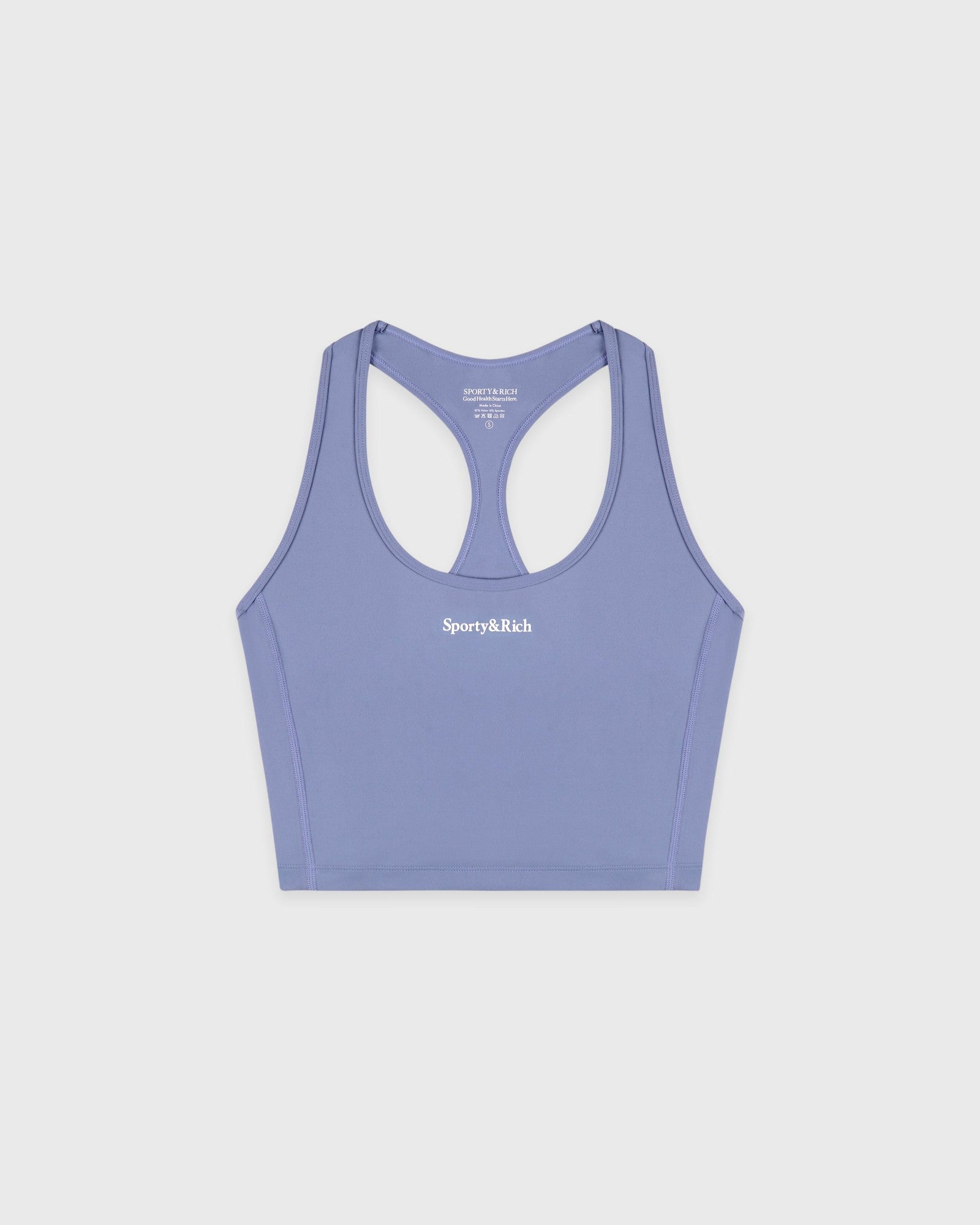 Serif Logo Sports Tank - Colony Blue