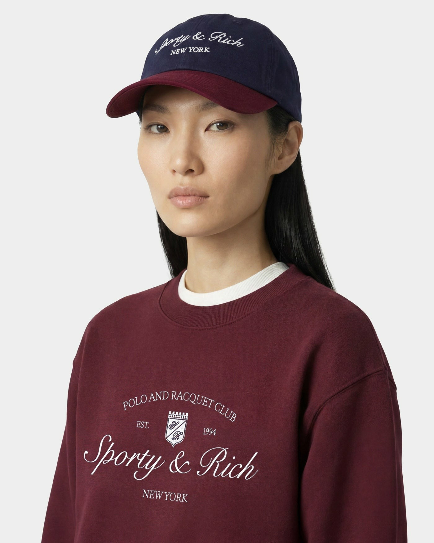 Syracuse NY Hat - Navy/Bordeaux