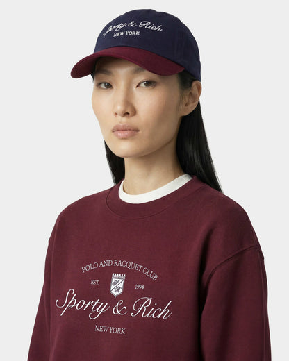Syracuse NY Hat - Navy/Bordeaux