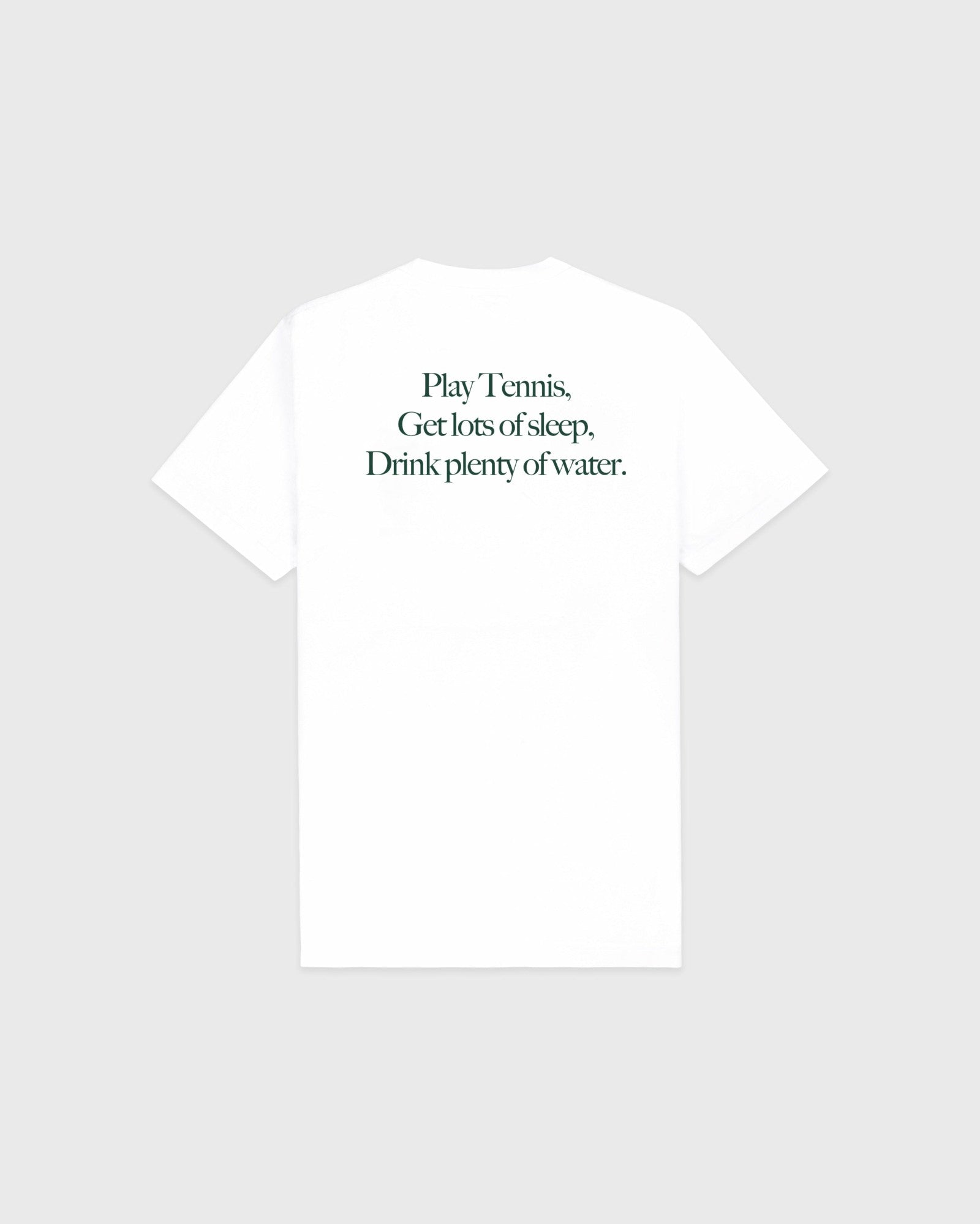 Play Tennis T-Shirt - White/Forest
