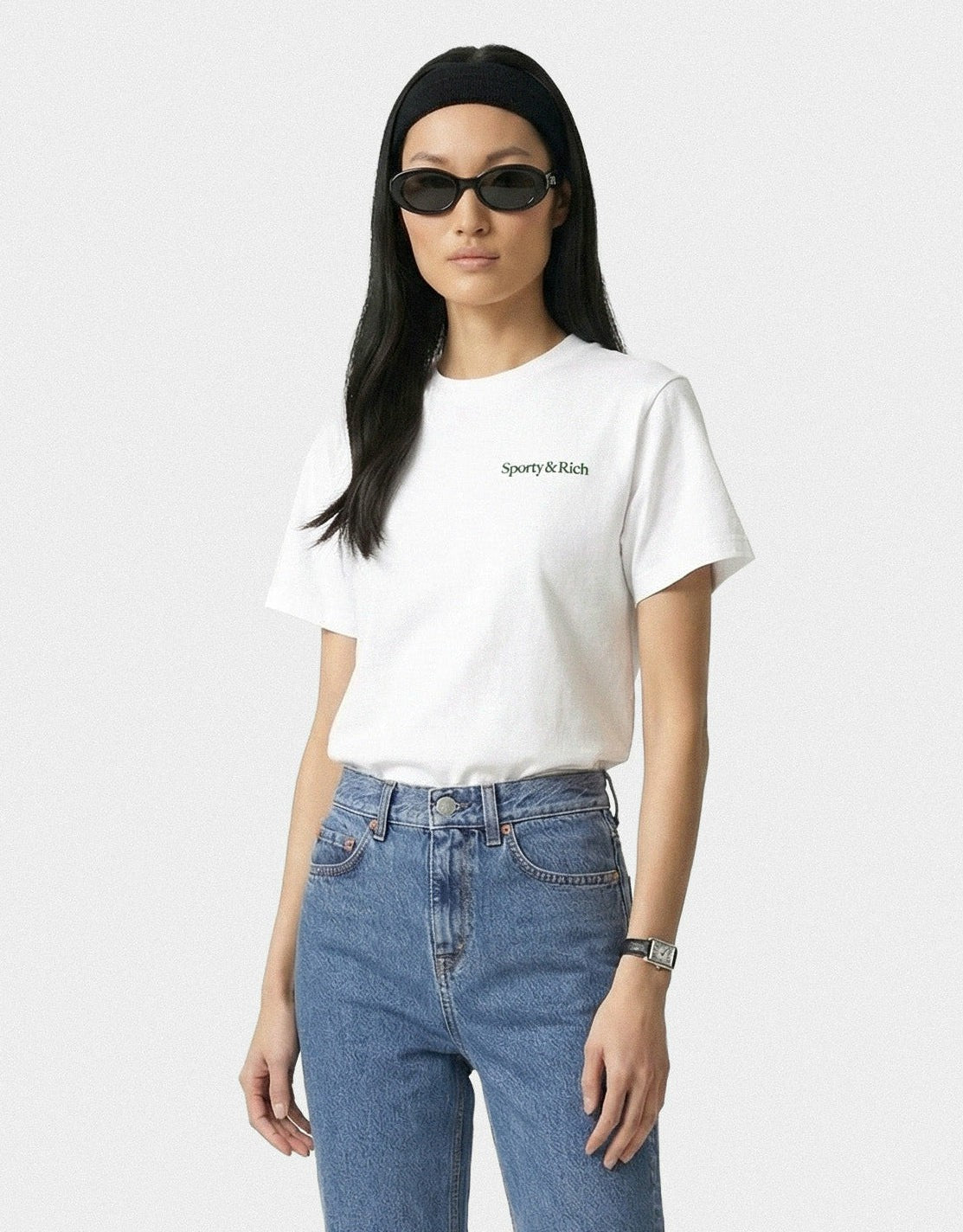 Play Tennis T-Shirt - White/Forest
