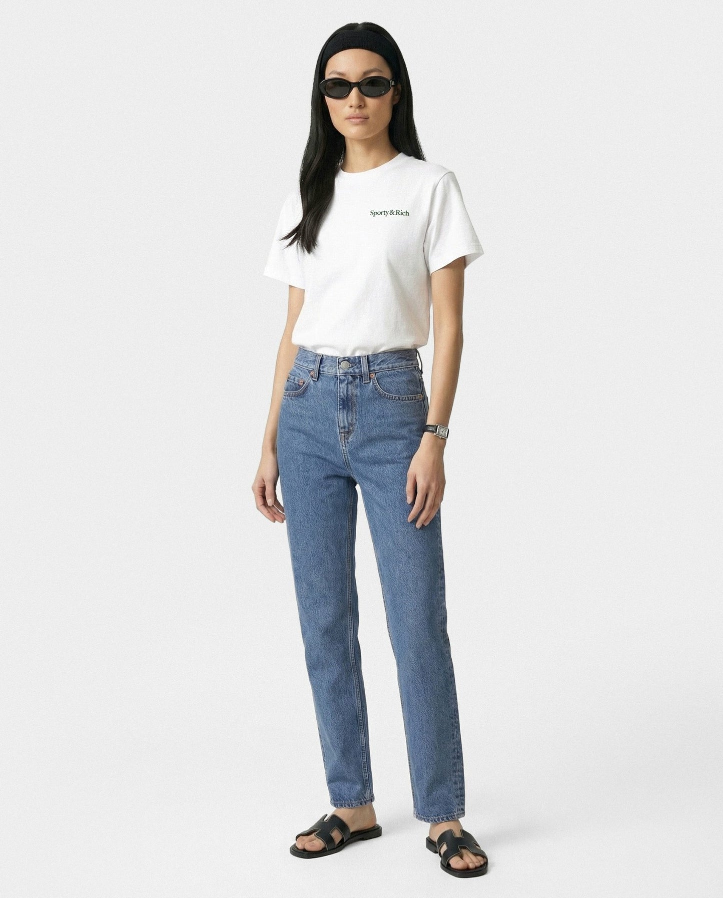 Play Tennis T-Shirt - White/Forest