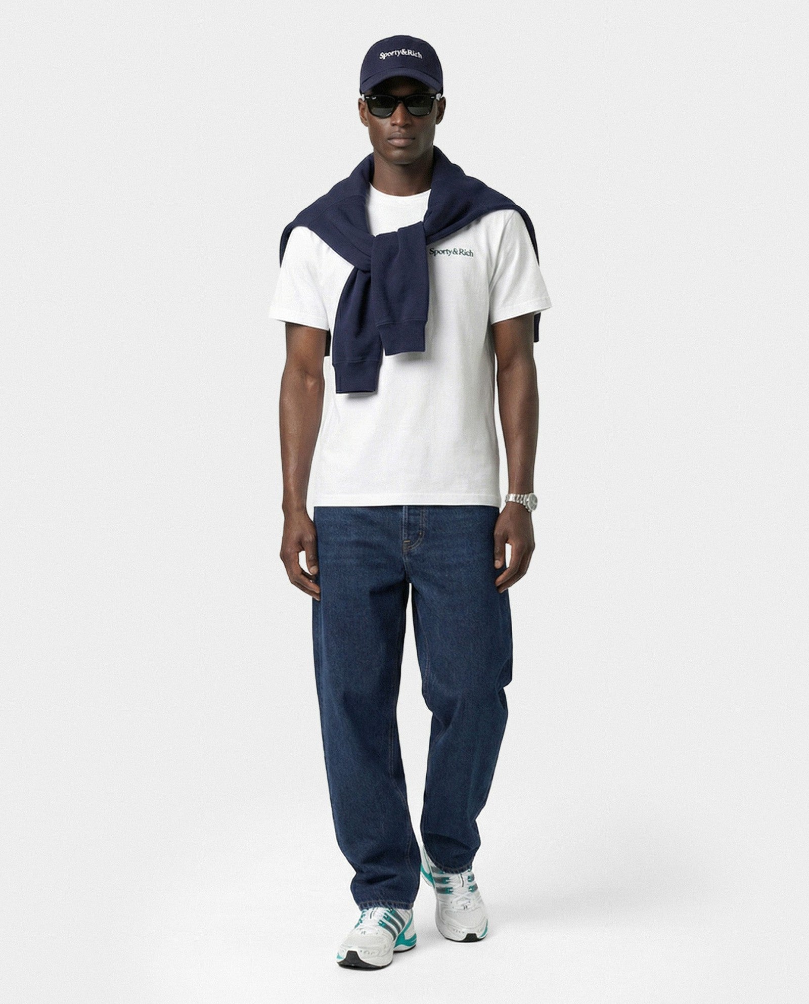 Play Tennis T-Shirt - White/Forest