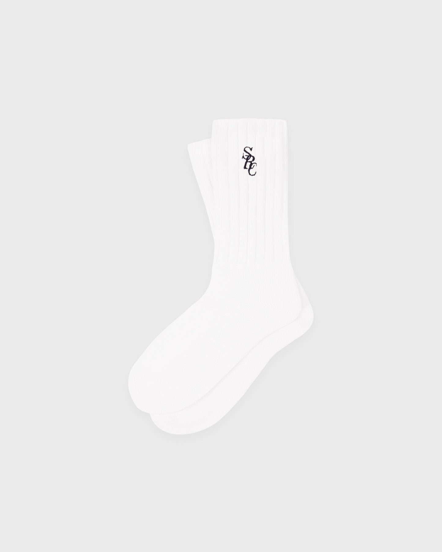 SRC Rib Socks - White