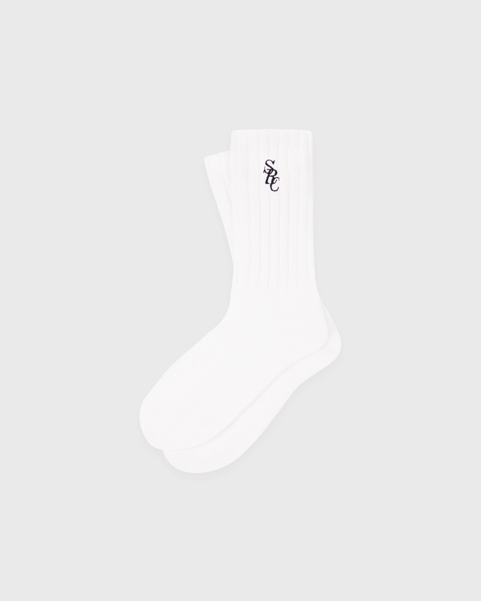 SRC Rib Socks - White