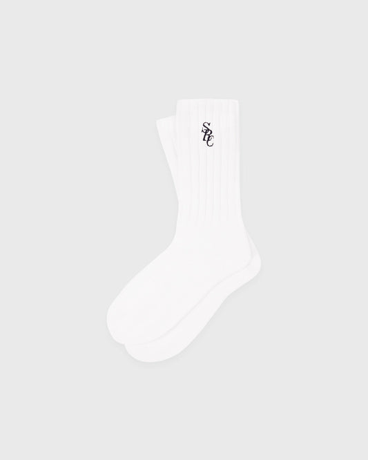 SRC Rib Socks - White
