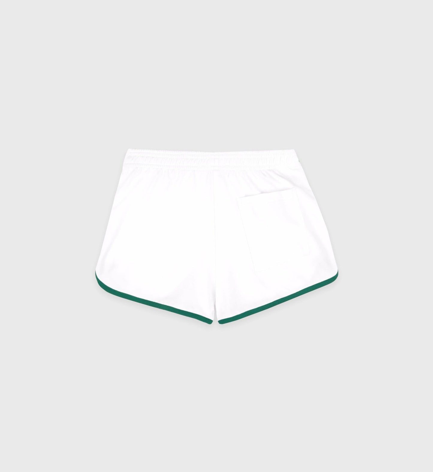 Crown Tennis Pique Short - White/Alpine