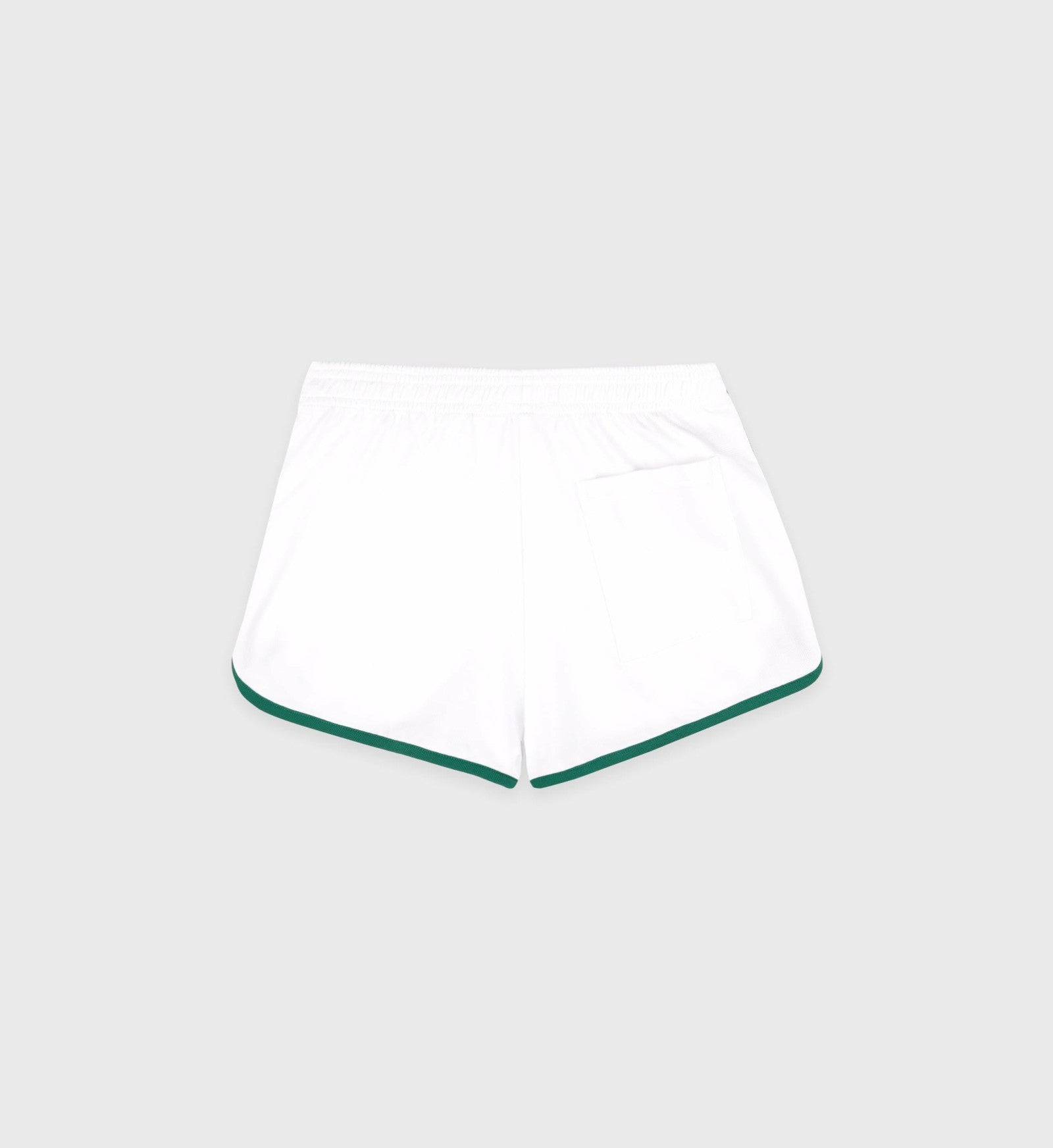 Crown Tennis Pique Short - White/Alpine