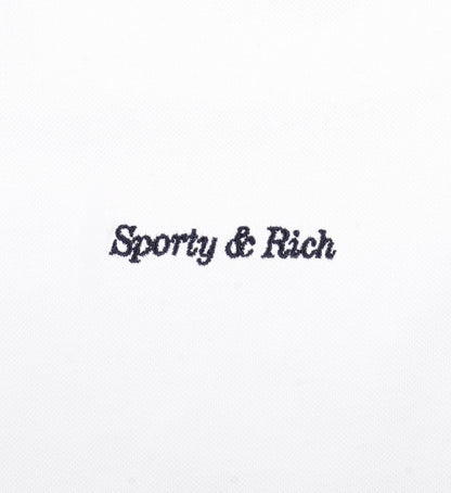 Eden Crest Embroidered Pique Short - White/Navy