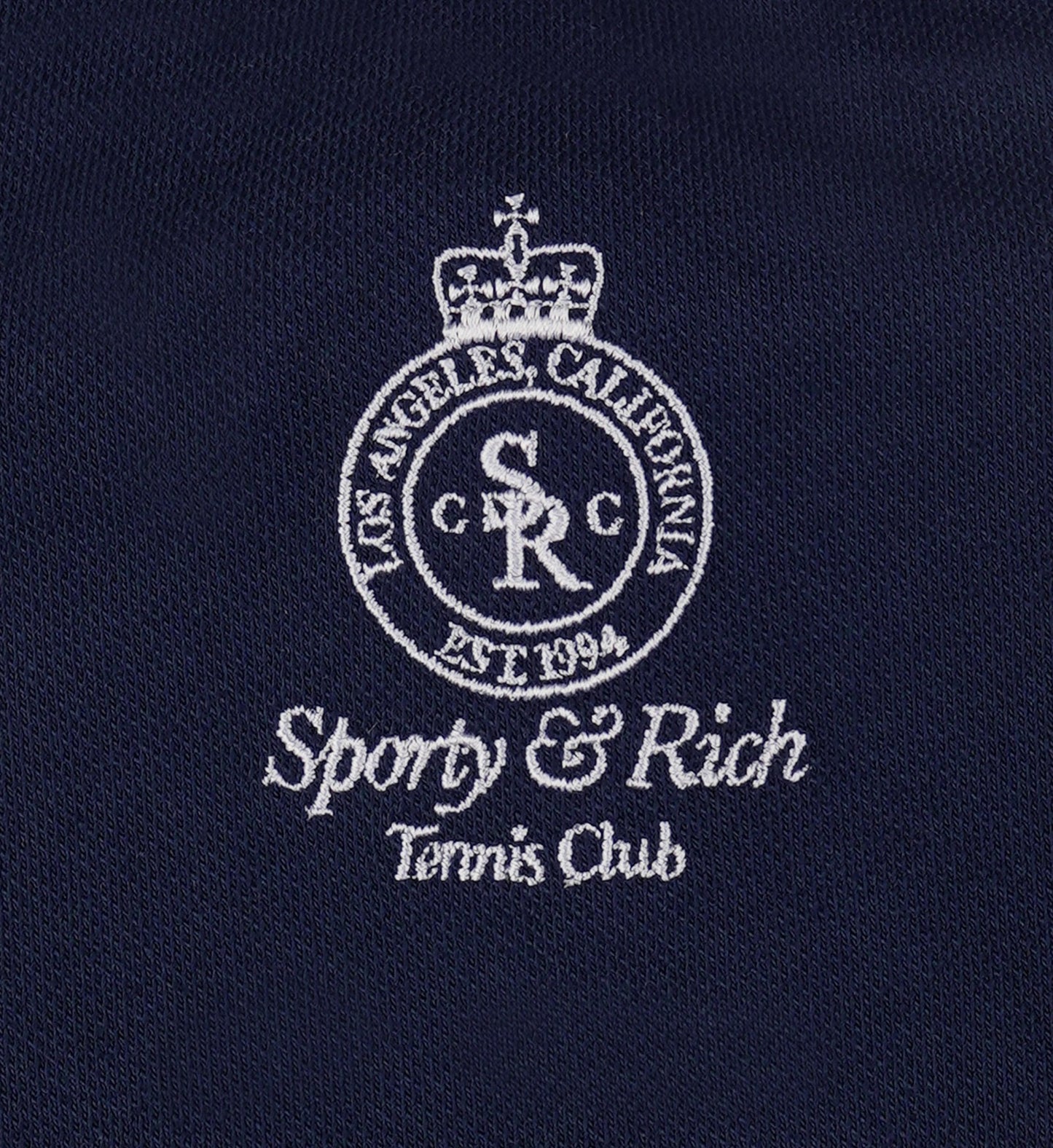 Crown Tennis Pique Short - Navy/White
