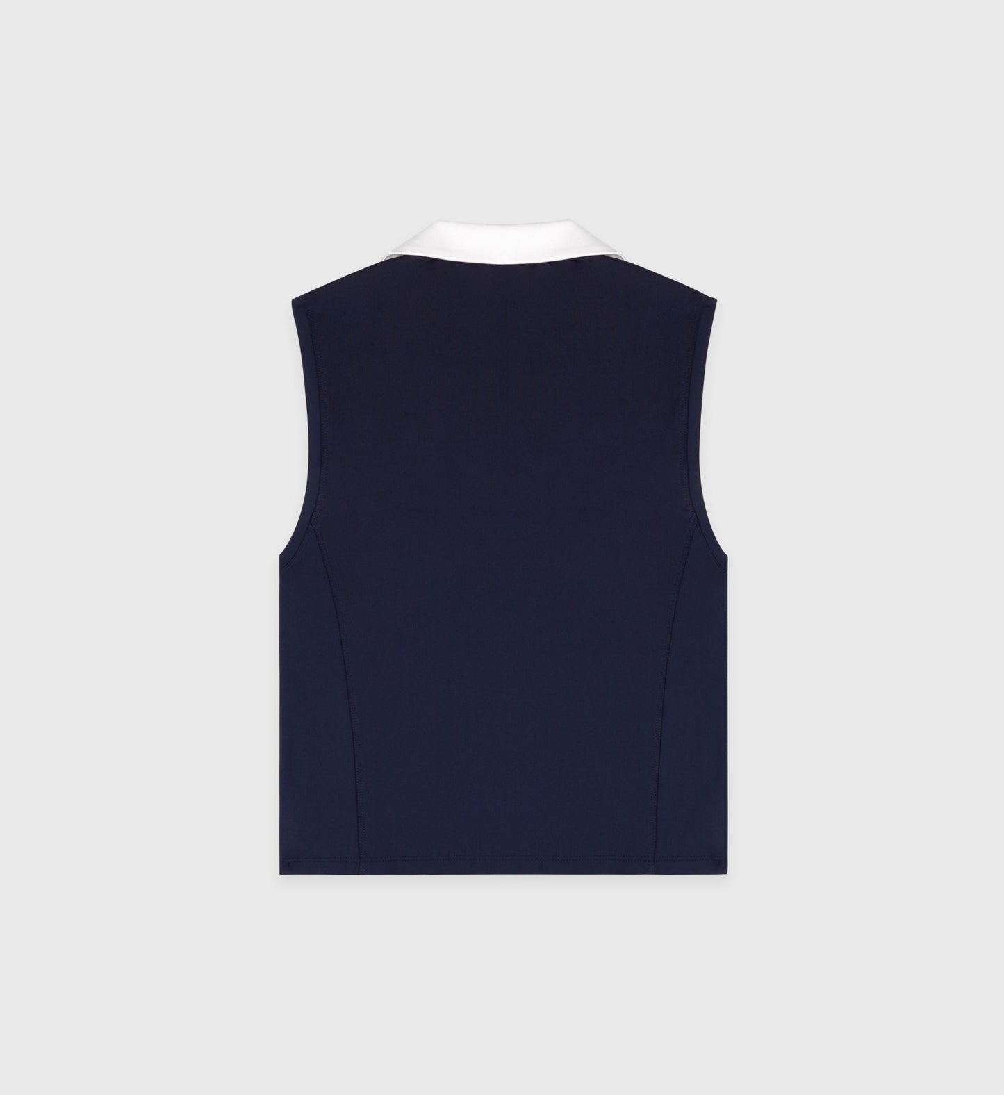 SRC Sports Polo Vest - Navy/White