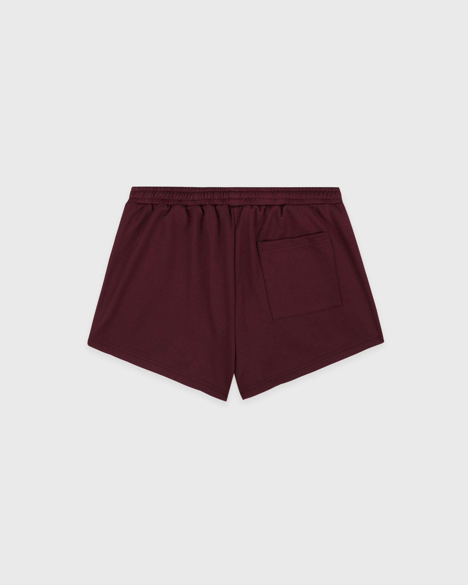 Signature Logo Retro Track Short - Bordeaux/White
