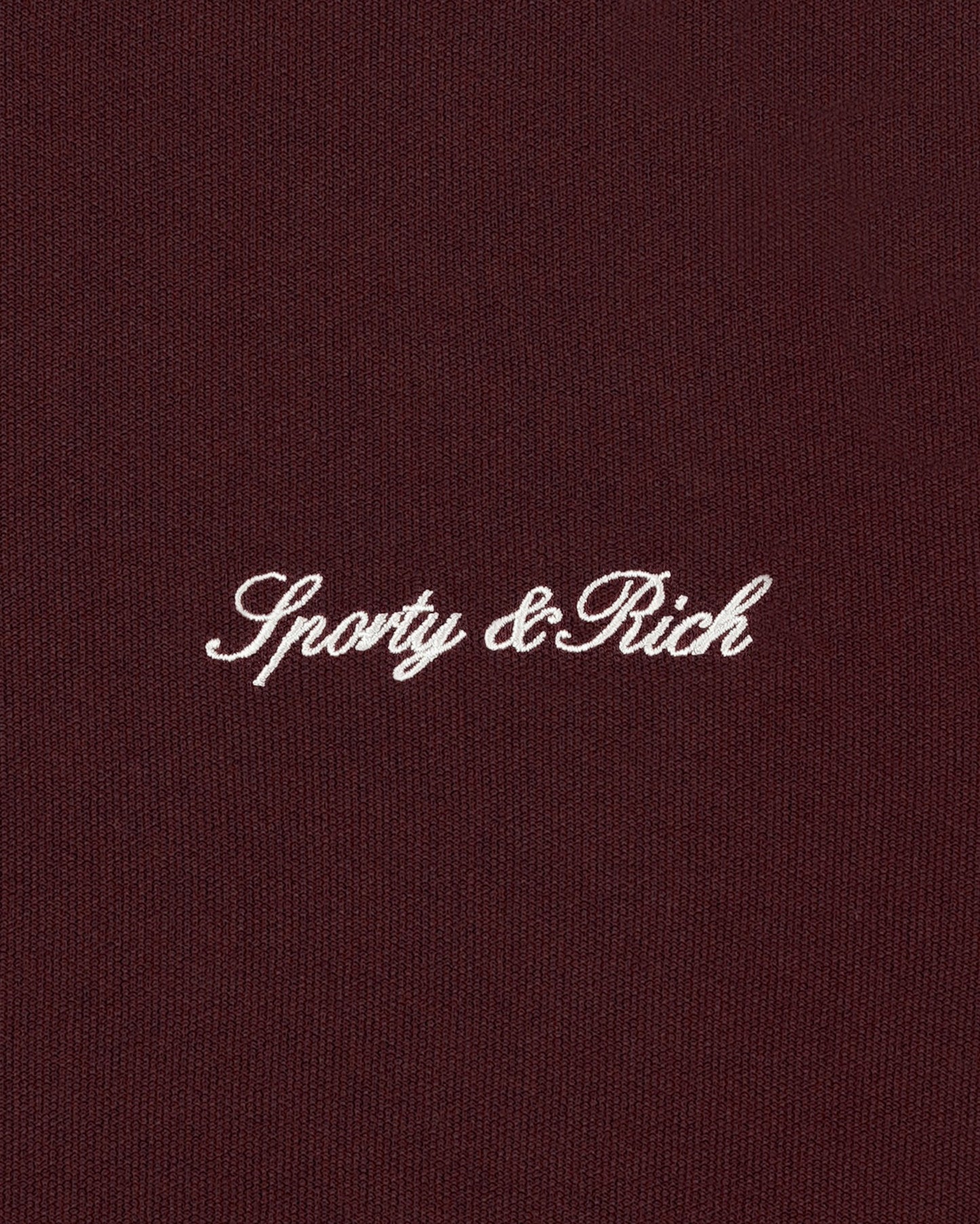 Signature Logo Retro Track Short - Bordeaux/White