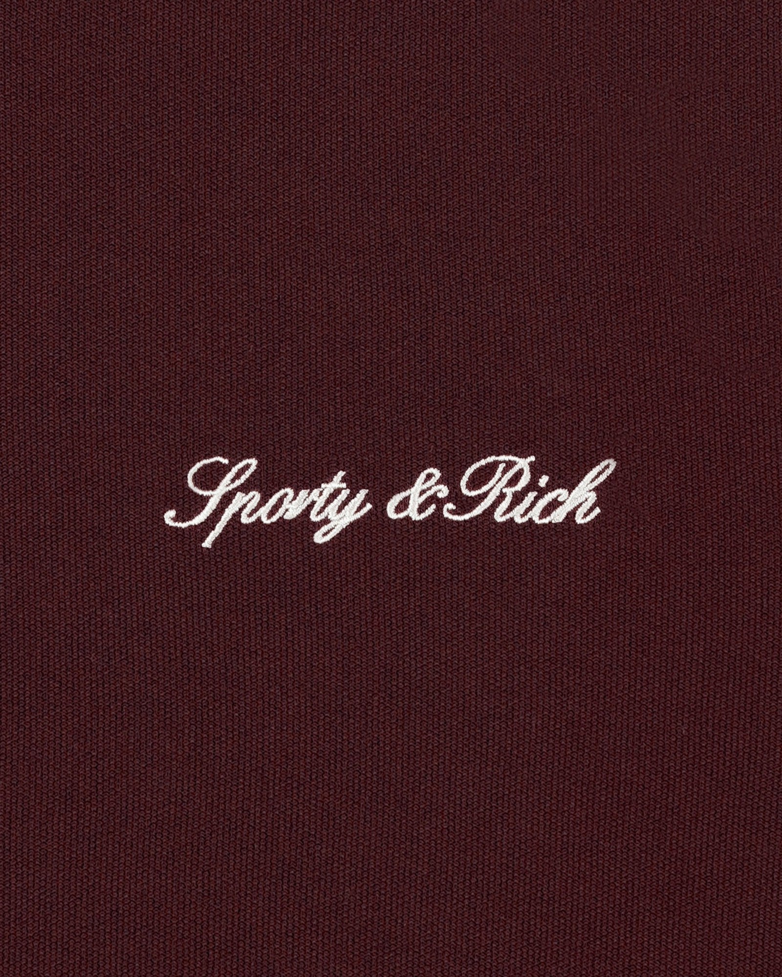 Signature Logo Retro Track Short - Bordeaux/White