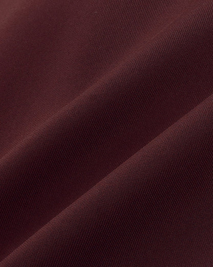 Signature Logo Retro Track Short - Bordeaux/White