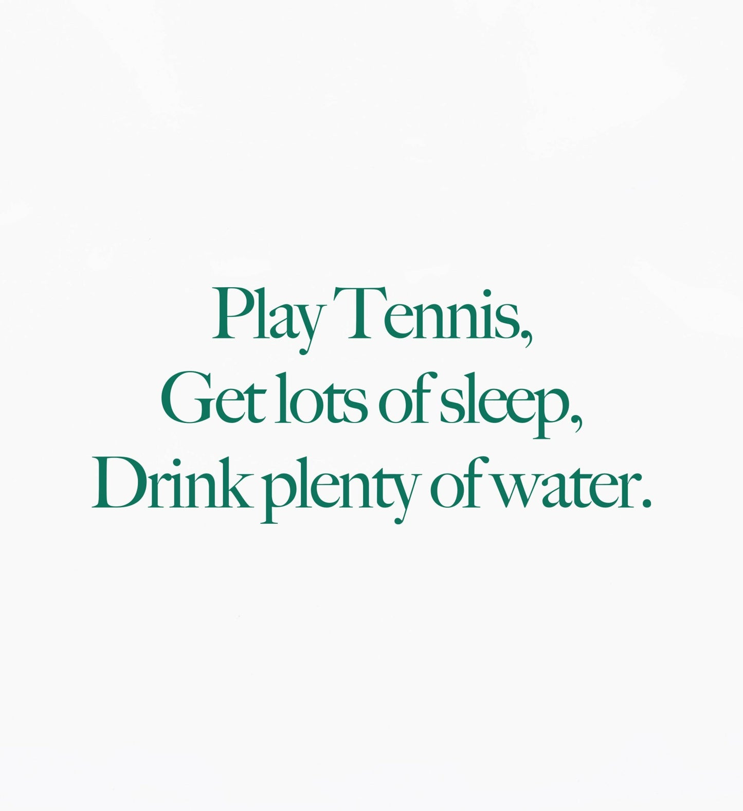 Play Tennis T-Shirt - White