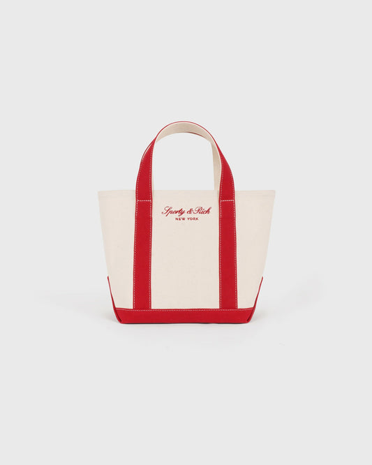 Signature NY Logo Mini Tote - Natural