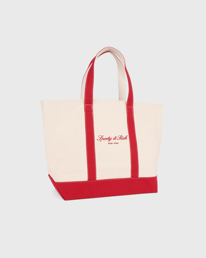 Signature NY Logo Medium Tote - Natural