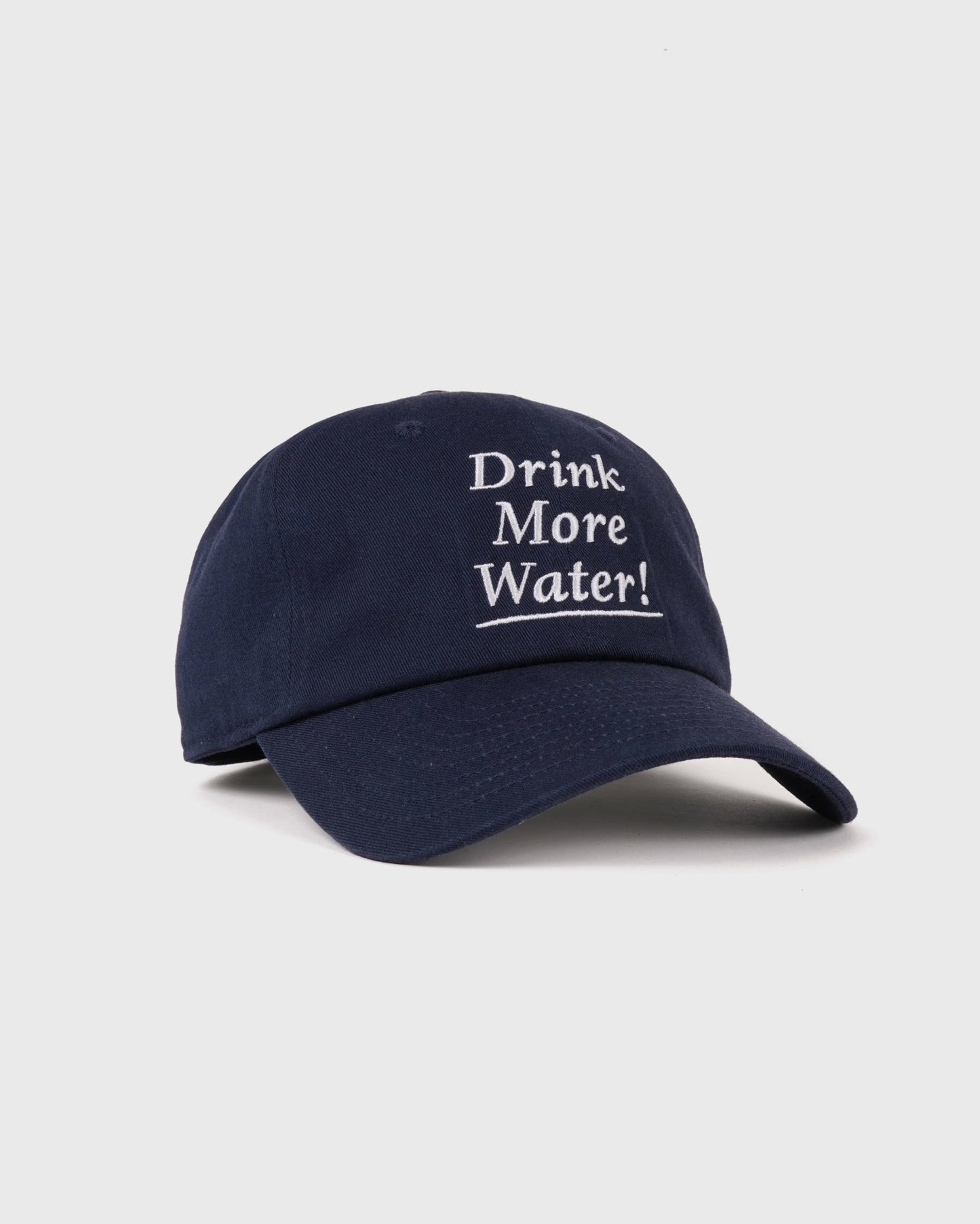 Drink More Water Hat - Light Navy/White