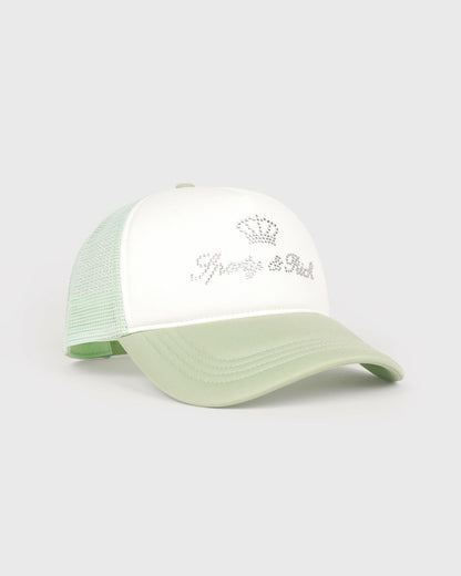 Juicy Crown Trucker Hat - White/Sage
