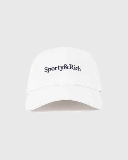 Serif Logo Hat - White